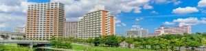 大島小松川公園からのマンション群